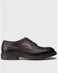 Doucal's - Derby-Schuhe Aus Leder Mit Brogue-Muster - Lyst