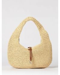 Coccinelle - C-Me Crochet Raffia Bag - Lyst