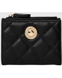Twinset - Kleine Stepp-Brieftasche Aus Kunstleder Mit Metallischem Logo - Lyst