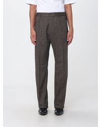 DSquared² - Chevron Wool-Blend Wide-Leg Tailored Trousers - Lyst