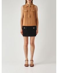 Elisabetta Franchi - Viscose Blend Mini Dress - Lyst