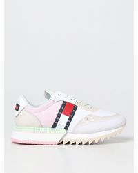 Tommy Hilfiger - Sneakers Cleated in pelle e nylon - Lyst