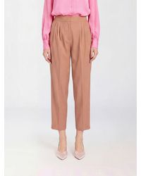 Twinset - Stretch Cotton Classic Trousers - Lyst