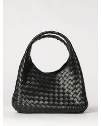 Bottega Veneta - Medium Campana Intrecciato Leather Shoulder Bag - Lyst