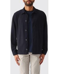 Herno - Stretch Technical Fabric Shirt Jacket With Classic Collar - Lyst