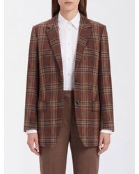 Alberto Biani - Single-Breasted Tartan Pure Wool Blazer - Lyst