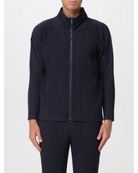 Homme Plissé Issey Miyake - Pleated High Neck Zip-Up Shirt Homme Plissé Issey Miyake - Lyst