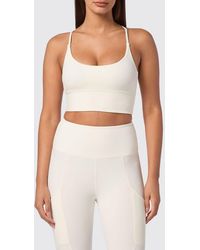 Philipp Plein - Cropped Sports Bralette Top With Criss-Cross Straps - Lyst