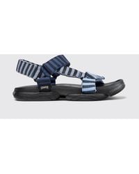 Camper - Karst Striped Recycled Polyester Sandals - Lyst