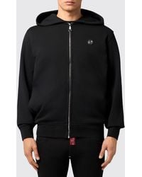 Philipp Plein - Cotton Zip Up Hoodie - Lyst