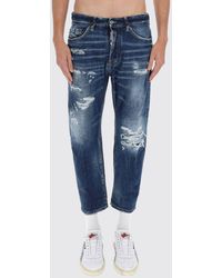 DSquared² - Distressed Denim Slim Fit Jeans - Lyst