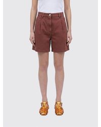 Brunello Cucinelli - Cotton And Linen Blend Shorts - Lyst