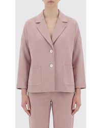 Circolo 1901 - Single Breasted Stretch Cotton Blazer - Lyst