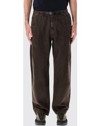 Gramicci - Wide Leg Hemp And Cotton Blend Trousers With Drawstring Waist - Lyst