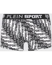 Philipp Plein - Stretch Cotton Blend Boxer Shorts With Lettering Print Philipp Plein - Lyst