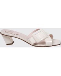 Roger Vivier - Belle Vivier Patent Leather Mules - Lyst