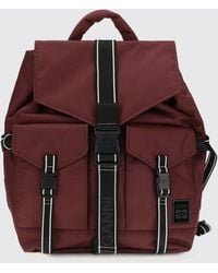 Ganni - Recycled Polyamide Backpack With Flap And Adjustable Buckles - Lyst