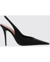 AMINA MUADDI - Anok Satin Slingback Pumps With Stiletto Heel - Lyst