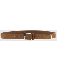 Brunello Cucinelli - Suede Leather Belt - Lyst