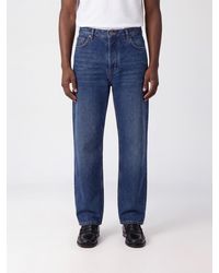 Off-White c/o Virgil Abloh - Mid-Rise Straight-Fit 5-Pocket Cotton Denim Jeans - Lyst