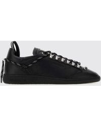DSquared² - Rebels Embossed-Logo Smooth Calf Leather Trainers - Lyst