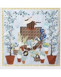 Fendi - Printed Silk Scarf - Lyst