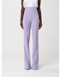 Elisabetta Franchi - Crepe Trousers - Lyst