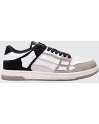 Amiri - Skel Top Low Distressed Leather Sneakers - Lyst
