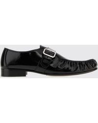 Marni - Smooth Leather Loafers With Ruched Detail And Round Toe - Lyst