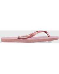 Havaianas - Square Rubber Flip-Flops With A Square Toe And Low Heel - Lyst
