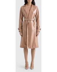 Dolce & Gabbana - Dolce &Amp Gabbana Synthetic Leather Trench Coat - Lyst