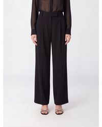 Giorgio Armani - High-Waisted Wide-Leg Tailored Silk Trousers - Lyst