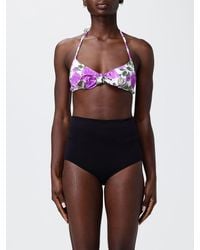 Chloé - Chlo&Eacute Floral Print Polyamide Bikini Top - Lyst