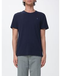 Brooksfield - Cotton Crew Neck T-Shirt With Logo - Lyst