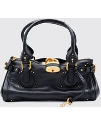 Chloé - Chlo&Eacute Paddington Calfskin Shoulder Bag With Iconic Padlock - Lyst