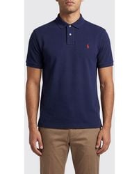 Polo Ralph Lauren - Cotton Polo Shirt With Embroidered Logo - Lyst