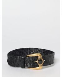 Etro - Woven Raffia Belt With Jewel Buckle - Lyst