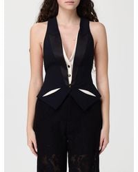 Elisabetta Franchi - Single Breasted Vest - Lyst