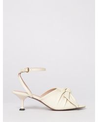 Coccinelle - Furoshiki Leather Sandals With Bow - Lyst