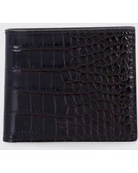 Tom Ford - Crocodile Print Leather Wallet - Lyst