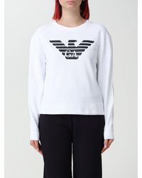 Emporio Armani - Cotton Sweatshirt With Logo - Lyst