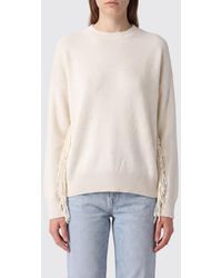 FEDERICA TOSI - Fringed Wool And Cashmere Blend Crewneck Jumper - Lyst