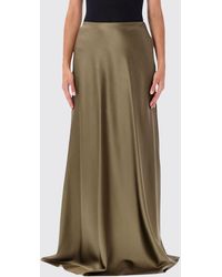 Ralph Lauren - A-Line Long Satin Skirt With Train And High Waist - Lyst