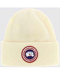 Canada Goose - Ribbed Merino Wool Beanie With Embroidered Logo Patch - Lyst