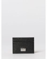 Dolce & Gabbana - Dolce &Amp Gabbana Grained Leather Credit Card Holder - Lyst