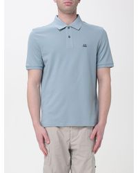 C.P. Company - Basic Cotton Polo Shirt With Mini Logo - Lyst