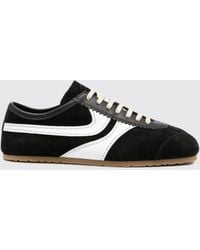 Dries Van Noten - Low Top Bicolor Smooth And Suede Calfskin Sneakers - Lyst
