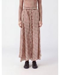 Aspesi - Geometric Print Flared Mini Skirt - Lyst