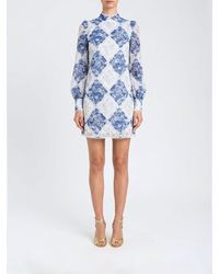 Twinset - Floral Raffia Dress - Lyst