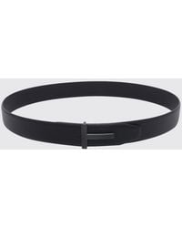 Tom Ford - Reversible Pebbled Leather Monogram Buckle Belt - Lyst